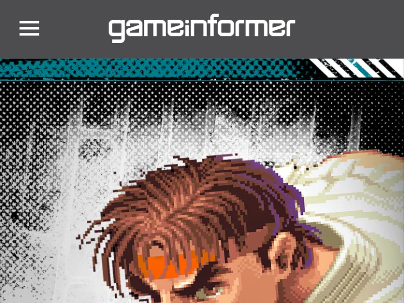 Screenshot of the header of "The Greatest Fighting Games of All Time" on the Game Informer mobile app.