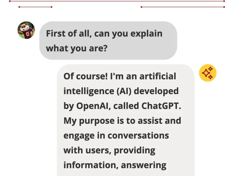 Screenshot of "An Interview with ChatGPT" article on a mobile device.