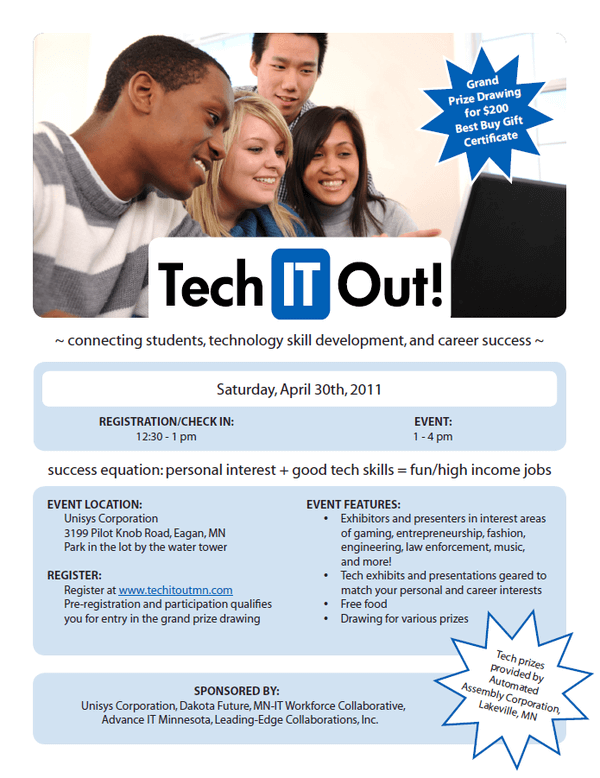 Tech IT Out! event flyer