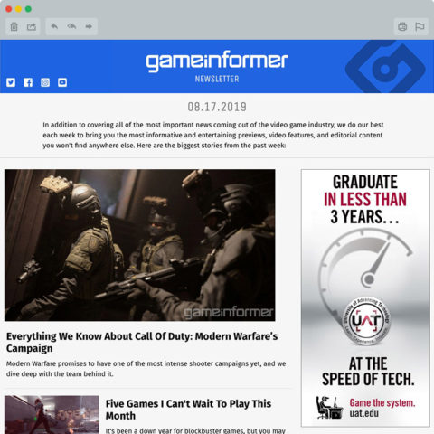 GameInformer Newsletter Thumbnail